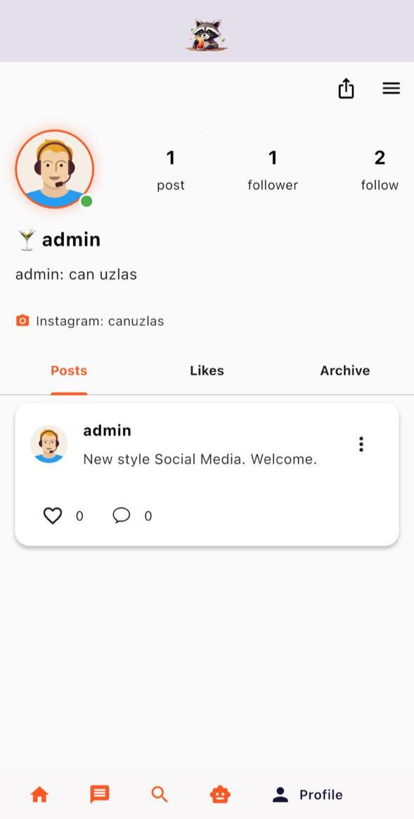 Social App Screenshots